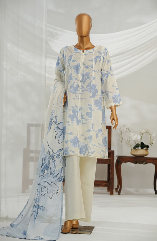 Noorey by Amna Khadija Digital Printed Lawn Stitched 3 Piece Suit - AKN-04 - AM25NOREY - Fawn - Summer Collection