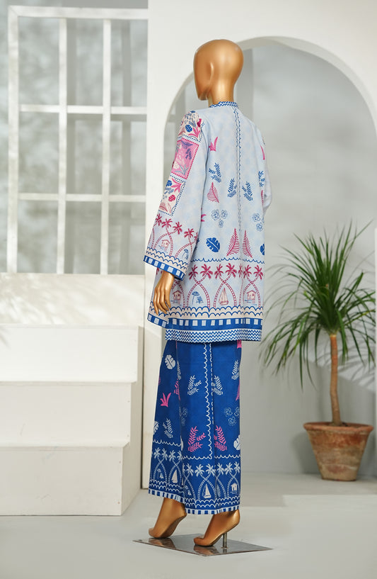 Nooru Luxe Prints by Amna Khadija Printed Poly Cambric Stitched 2 Piece Suit - NLP-01 - AM26NORU - Multi - Summer Collection