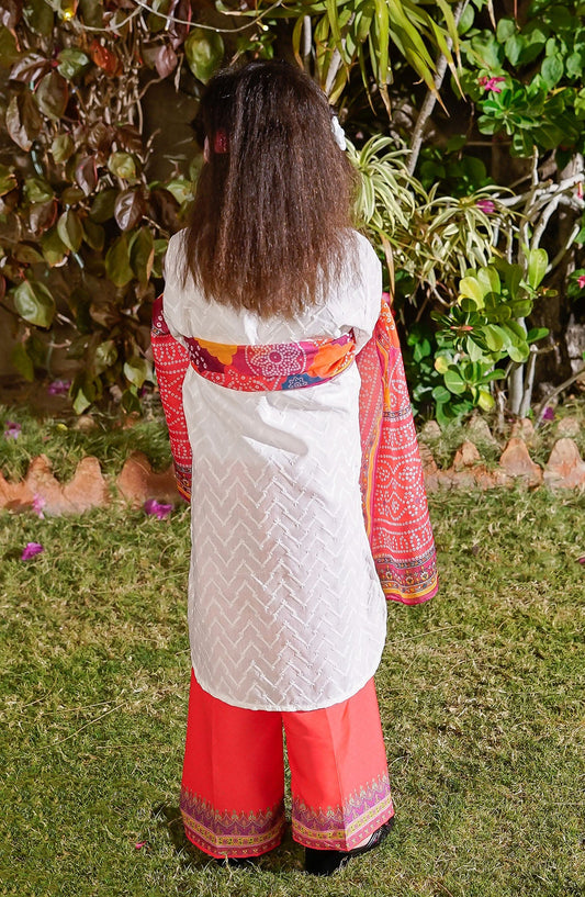 Chikankari Embroidered 3 Pc Suit OCH26ES MCK-05 White