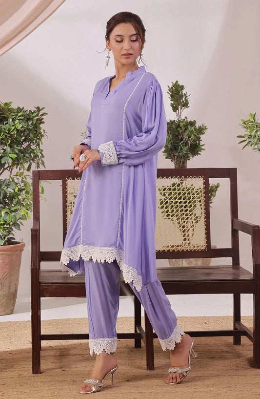 Rod Silk Women's 2 Pc Suit - SOLS-08 - OCH25WCR - Purple - Casual Women Collection