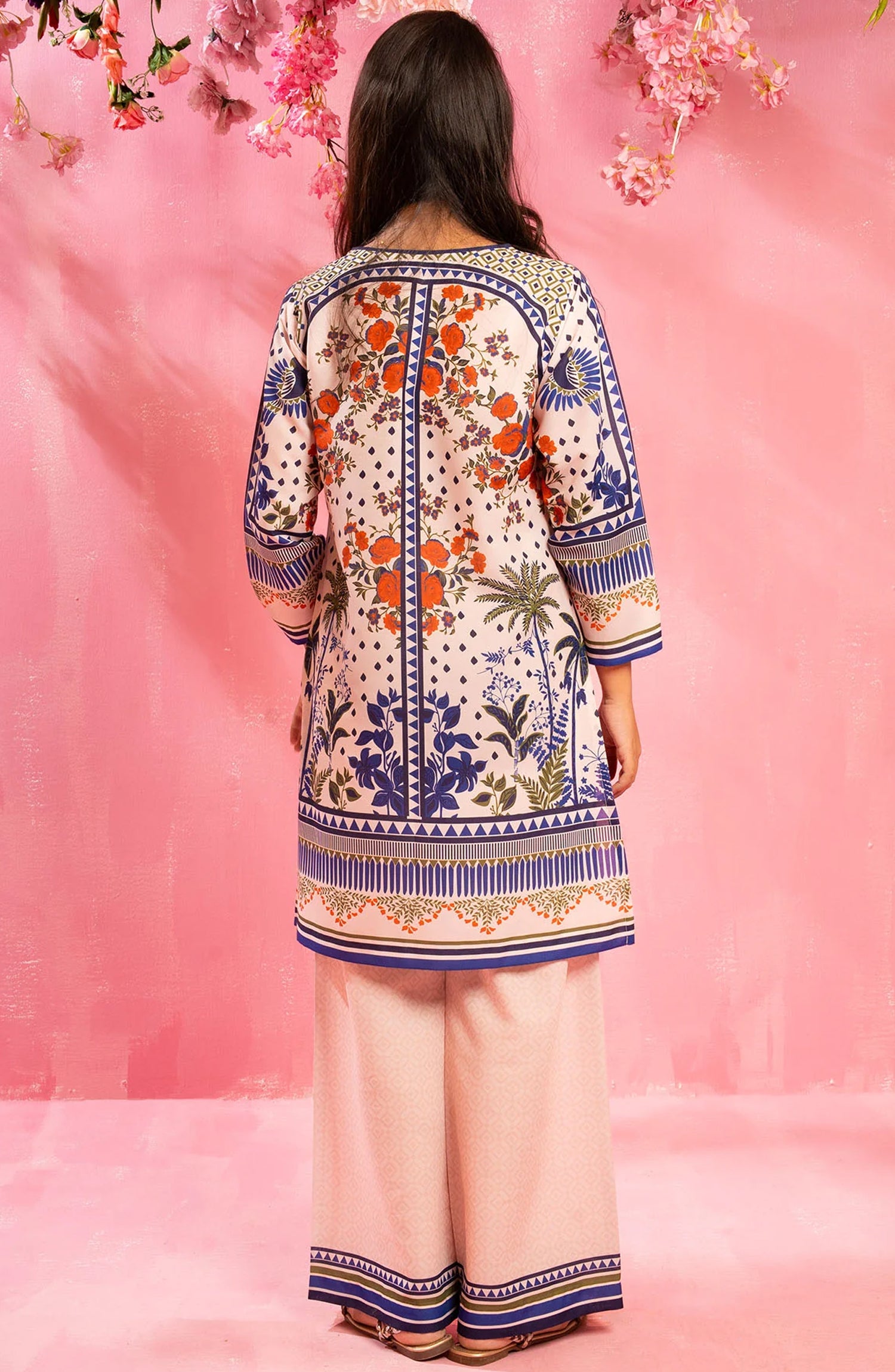 Swiss Lawn Digital Printed 2 Pc Suit - COR-155 - OCH25GCR