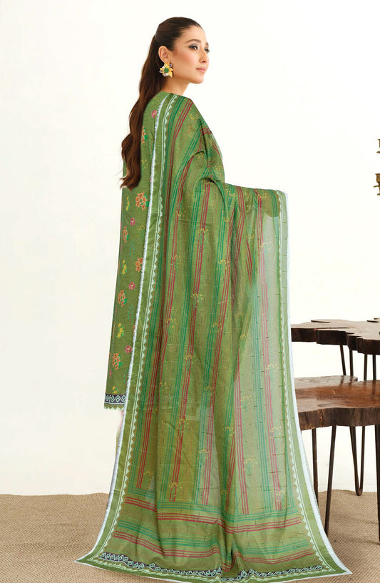 Oreal by Johra Printed Lawn Unstitched 3 Piece Suit - JH-1198 - JH25OREAL - Green - Casual Collection