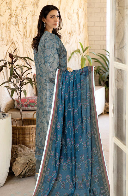 Oreal by Johra Printed Lawn Unstitched 3 Piece Suit - JH-1195 - JH25OREAL - Blue - Casual Collection