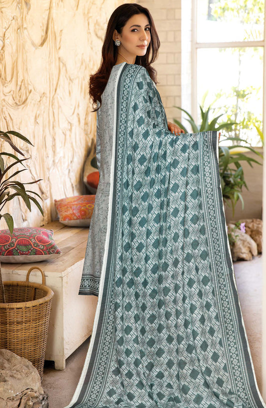 Oreal by Johra Printed Lawn Unstitched 3 Piece Suit - JH-1194 - JH25OREAL - Blue - Casual Collection