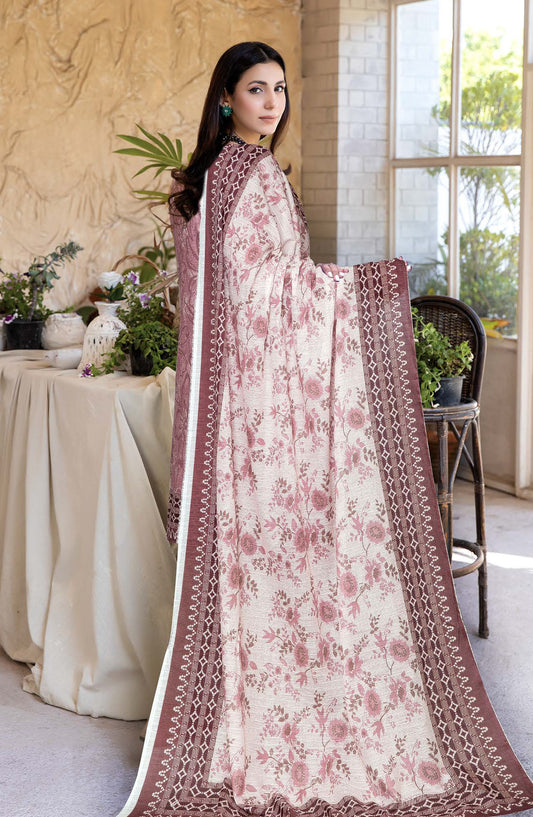Oreal by Johra Printed Lawn Unstitched 3 Piece Suit - JH-1192 - JH25OREAL - Pink - Casual Collection