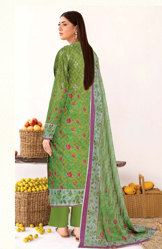 Oreal by Johra Printed Lawn Unstitched 3 Piece Suit - JH-1189 - JH25OREAL - Green - Casual Collection