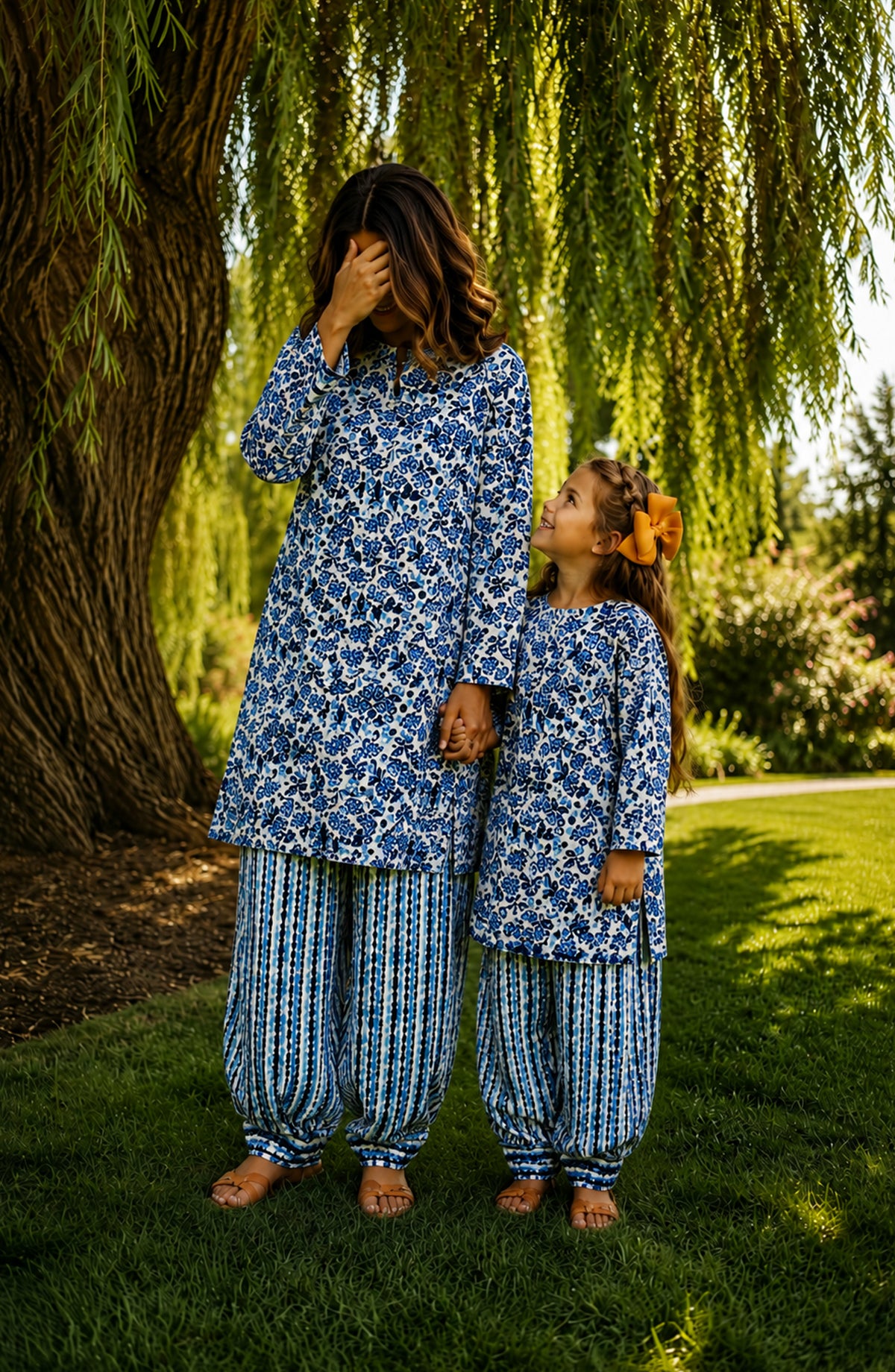 Parchhai by Amna Khadija Printed Cotton Stitched 2 Piece Co-ord Set - AKP-07M - AM26PRCH - Blue - Summer Collection