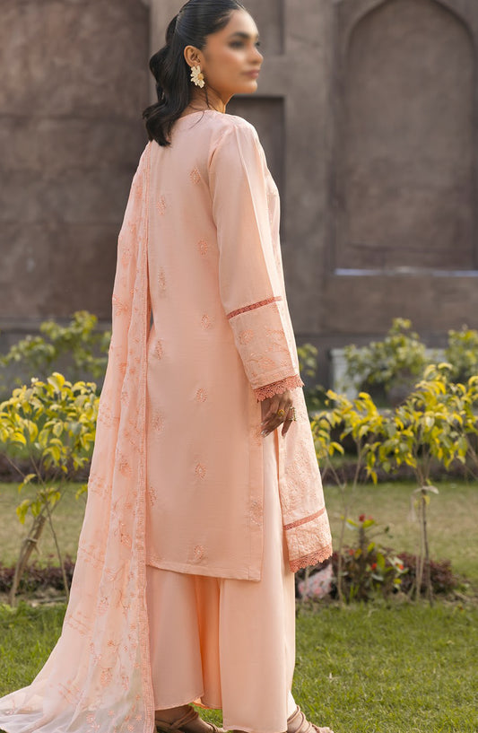 Pastel by Al Karim Embroidered Lawn Unstitched 3 Piece Suit - Design-06 - AK26PST - Pink - Summer Collection
