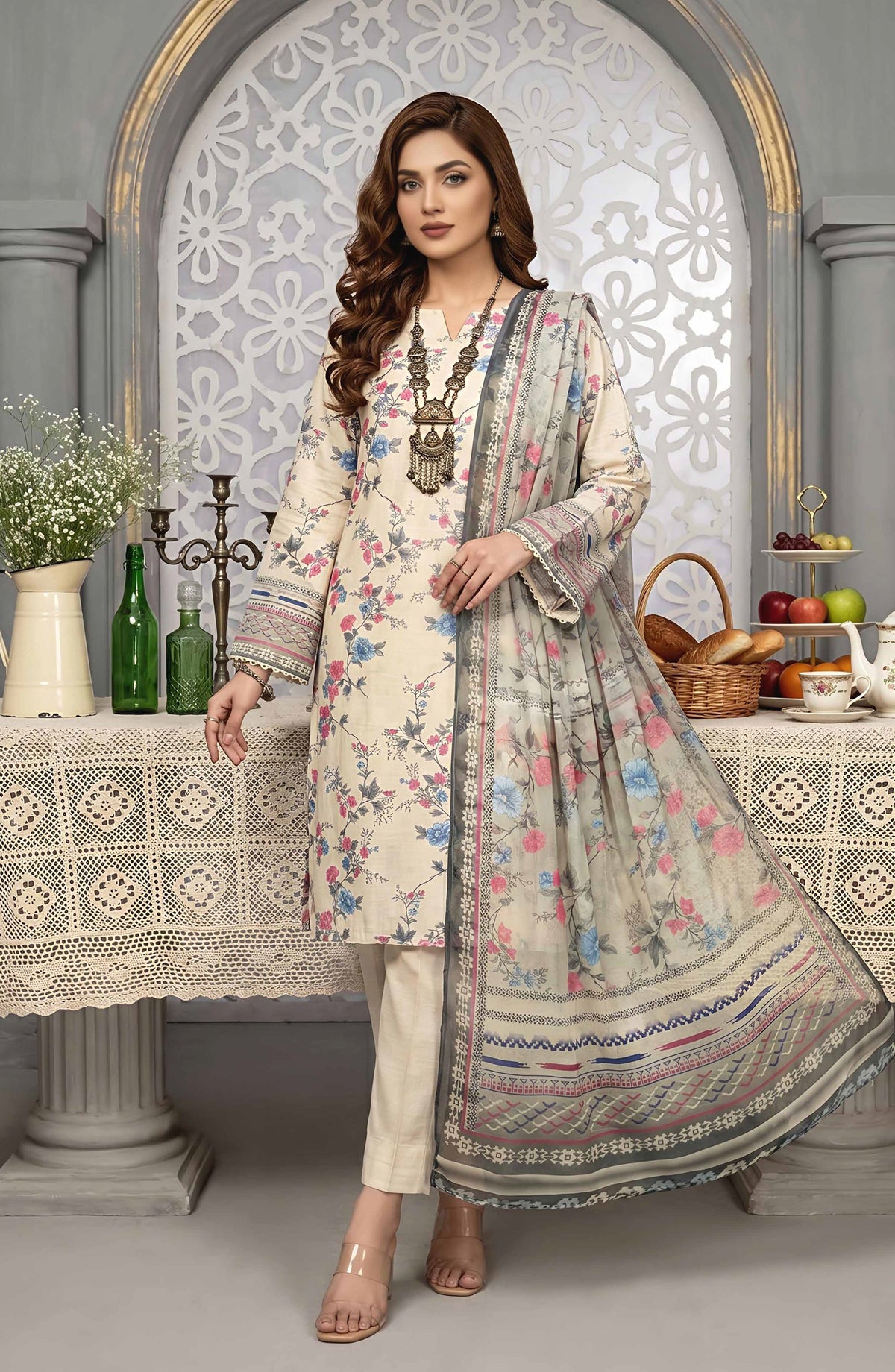 Pastels by Aalaya Embroidered Lawn Unstitched 3 Piece Suit - ART-09 - ALY26PTL - Multi - Summer Collection