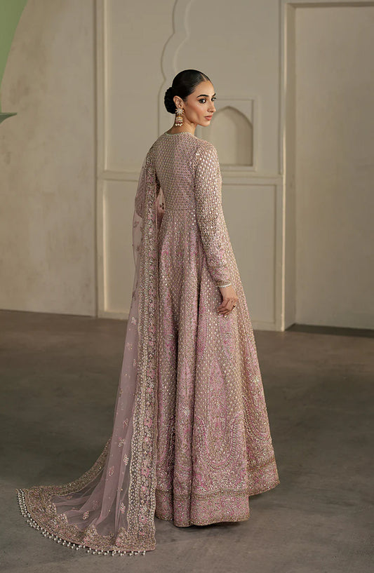 Pehli Nazar by Ayzel Embroidered Net Unstitched 3 Piece Suit - Savera - AY25PHN - Pink - Festive Collection