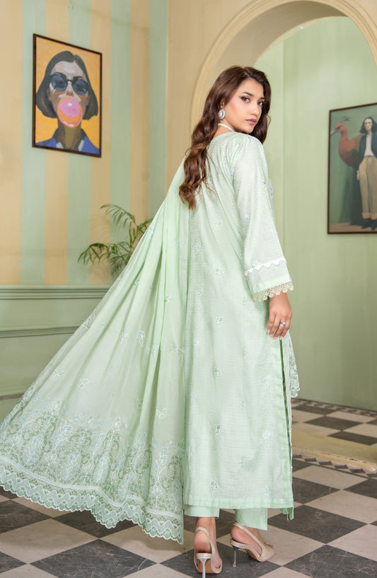 Peridot by Aalaya Exclusive Embroidered Lawn Unstitched 3 Piece Suit - D-07 - ALY26PER - Green - Summer Collection