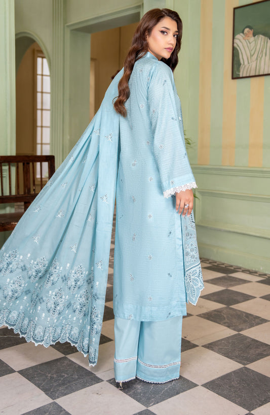 Peridot by Aalaya Exclusive Embroidered Lawn Unstitched 3 Piece Suit - D-01 - ALY26PER - Blue - Summer Collection