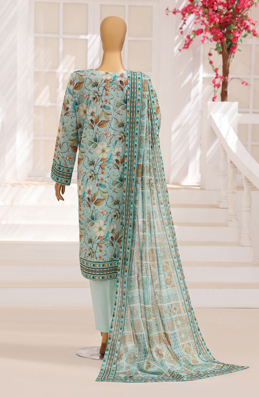 Platinum Floral by HZ Printed Lawn Unstitched 3 Piece Suit - HD-02 - HZ26PLFL - Green - Summer Collection