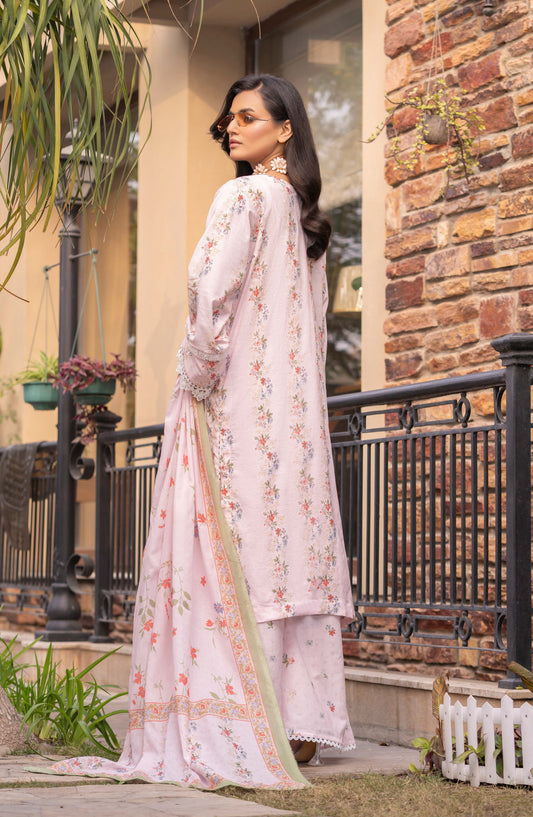 Print Kari by Aalaya Embroidered Lawn Unstitched 3 Piece Suit - D-07 - ALY26PRK - Pink - Summer Collection