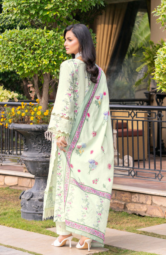 Print Kari by Aalaya Embroidered Lawn Unstitched 3 Piece Suit - D-03 - ALY26PRK - Green - Summer Collection