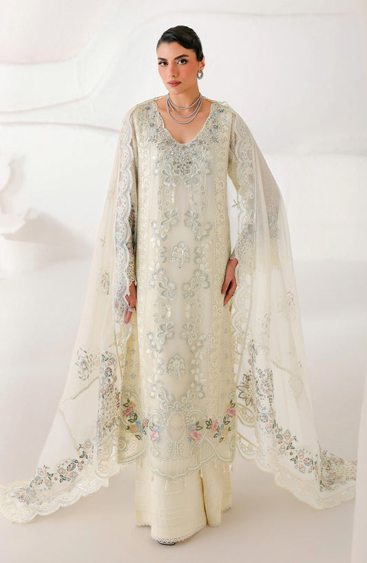Ramsha Satrangi Embroidered Chiffon Unstitched 3 Piece Suit - ST-206 - RM26STG - Lemon - Festive Collection