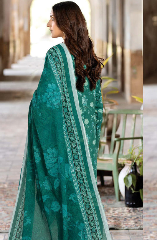 Rang Jaa by Johra Printed Lawn Unstitched 3 Piece Suit - JH-1061 - JH25RANG - Green - Casual Collection