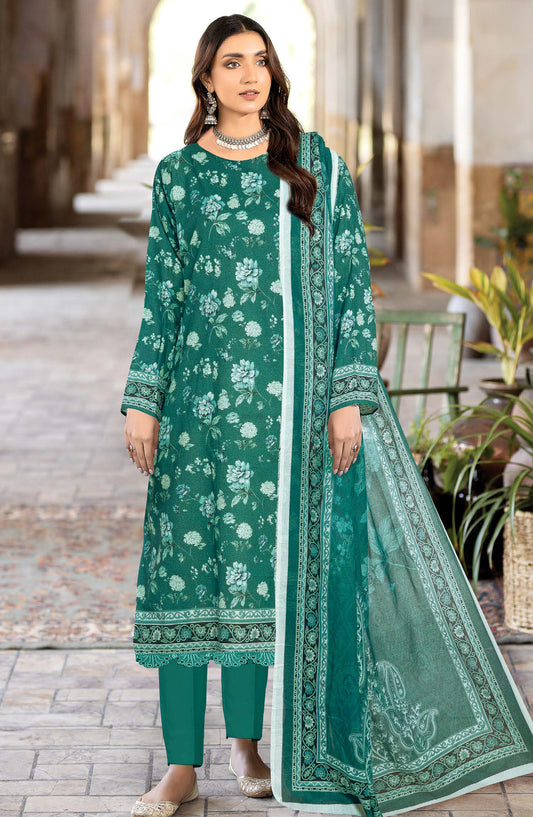 Rang Jaa by Johra Printed Lawn Unstitched 3 Piece Suit - JH-1061 - JH25RANG - Green - Casual Collection