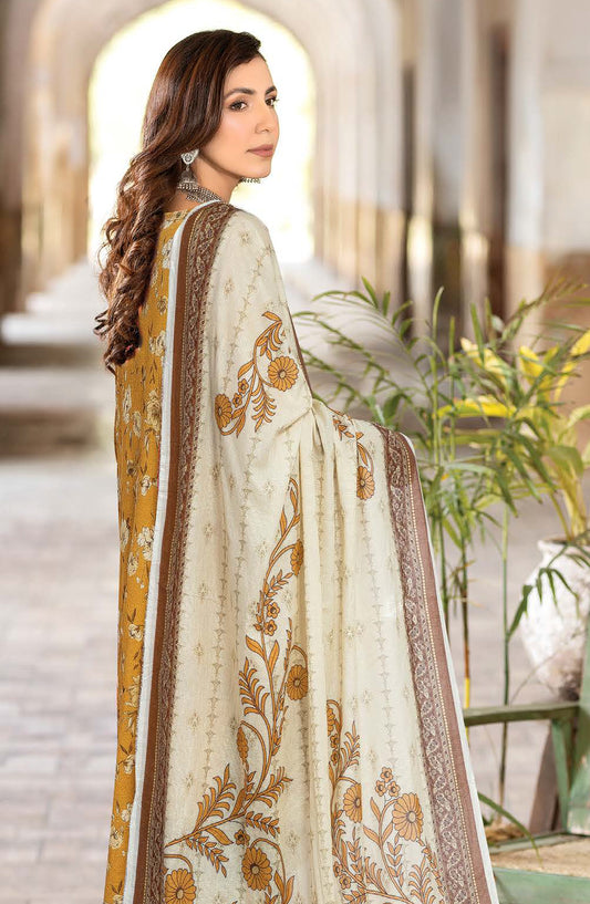 Rang Jaa by Johra Printed Lawn Unstitched 3 Piece Suit - JH-1060 - JH25RANG - Mustard - Casual Collection