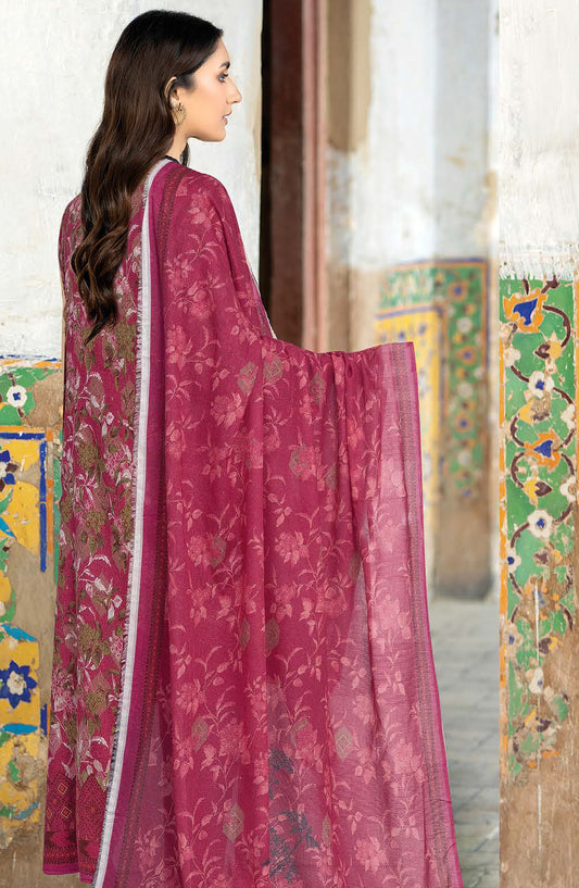 Rang Jaa by Johra Printed Lawn Unstitched 3 Piece Suit - JH-1056 - JH25RANG - Pink - Casual Collection