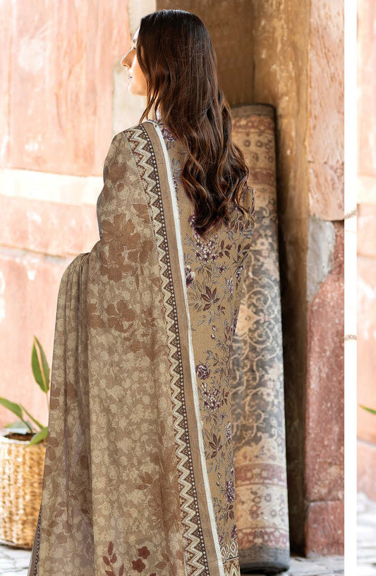 Rang Jaa by Johra Printed Lawn Unstitched 3 Piece Suit - JH-1053 - JH25RANG - Brown - Casual Collection