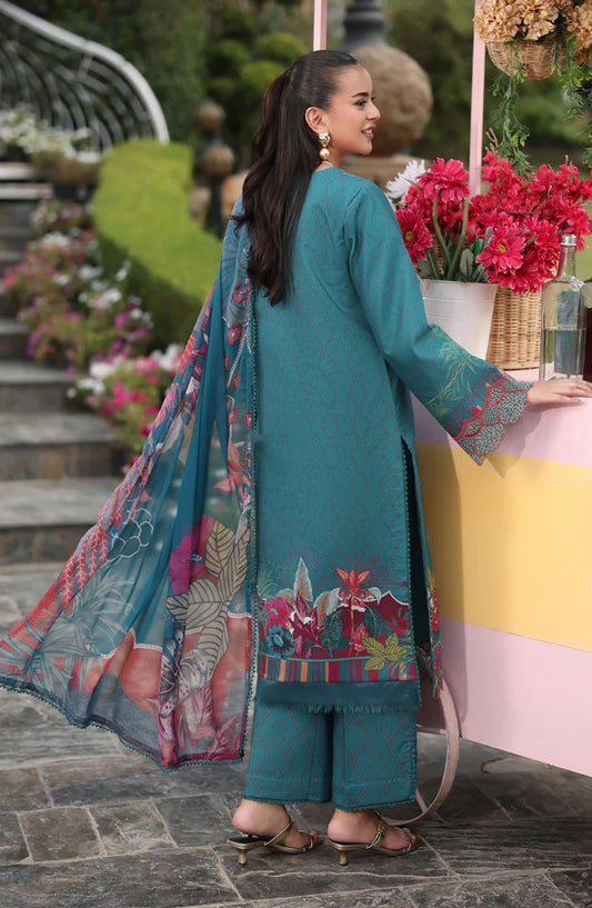 Rang Rasiya Embroidered Lawn Unstitched 3 Piece Suit - NABA - RR25LFS - Green - Summer Collection