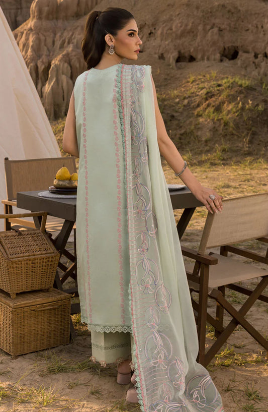 Rang Rasiya Embroidered Lawn Unstitched 3 Piece Suit - Nadine - RR25PEE - Green - Eid Collection