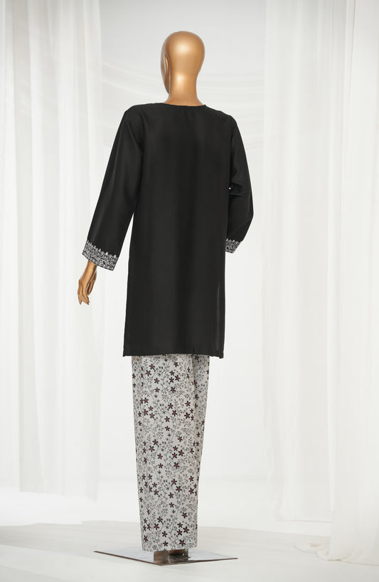 Rangrez by Amna Khadija Embroidered Jacquard Stitched 2 Piece Suit - AKR-03 - AM25RNG - Black - Summer Collection