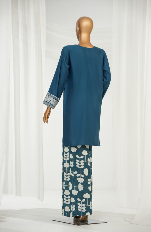 Rangrez by Amna Khadija Embroidered Jacquard Stitched 2 Piece Suit - AKR-02 - AM25RNG - Blue - Summer Collection