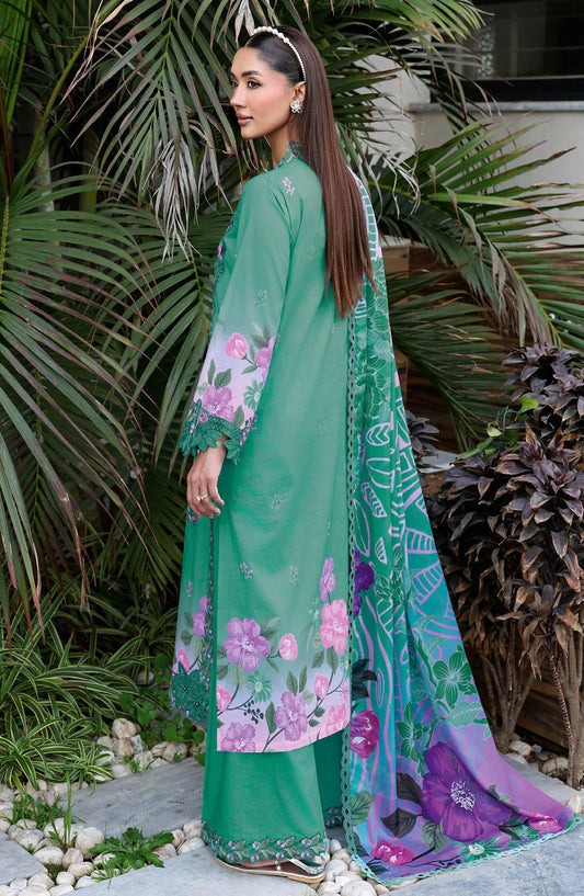 Rangrez by Ramsha Luxury Embroidered Lawn Unstitched 3 Piece Suit - N-910 - RM26REZ - Green - Summer Collection