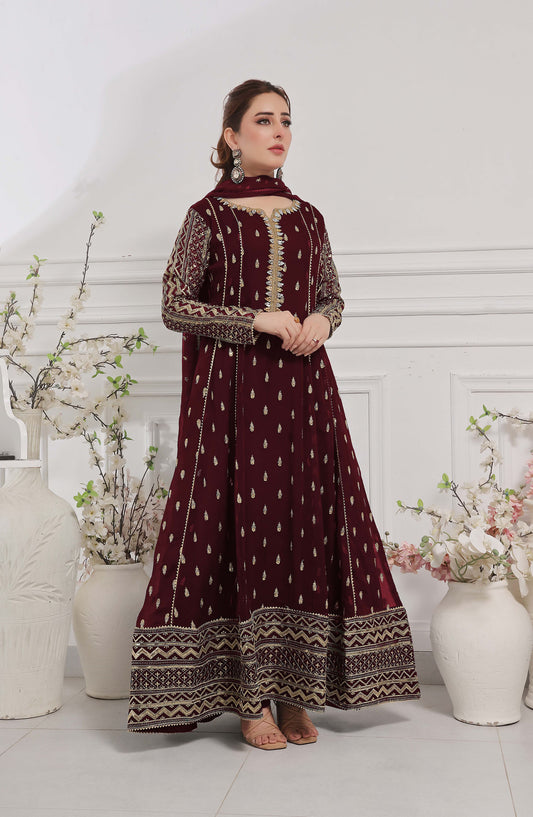 Rasm E Henna Pret Collection By Al Siyab - Bahaar Maroon