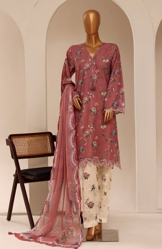 Raya by Sadabahar Embroidered Stitched 3 Piece Suit - D-01 - SBD26RYA - Pink - Festive Collection