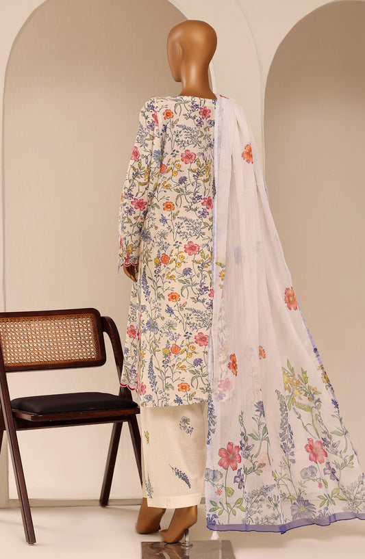 Raya by Sadabahar Embroidered Stitched 3 Piece Suit - D-02 - SBD26RYA - Fawn - Festive Collection