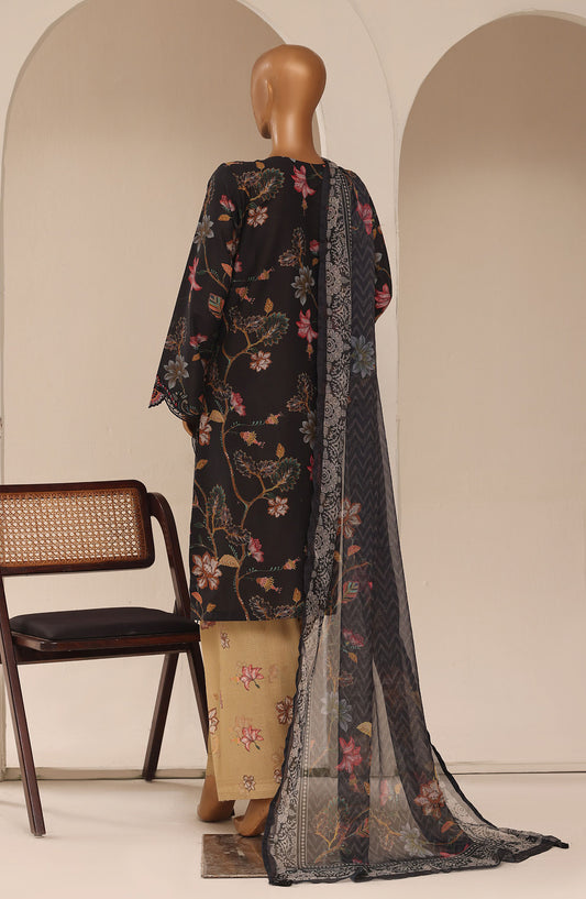 Raya by Sadabahar Embroidered Stitched 3 Piece Suit - D-03 - SBD26RYA - Black - Festive Collection