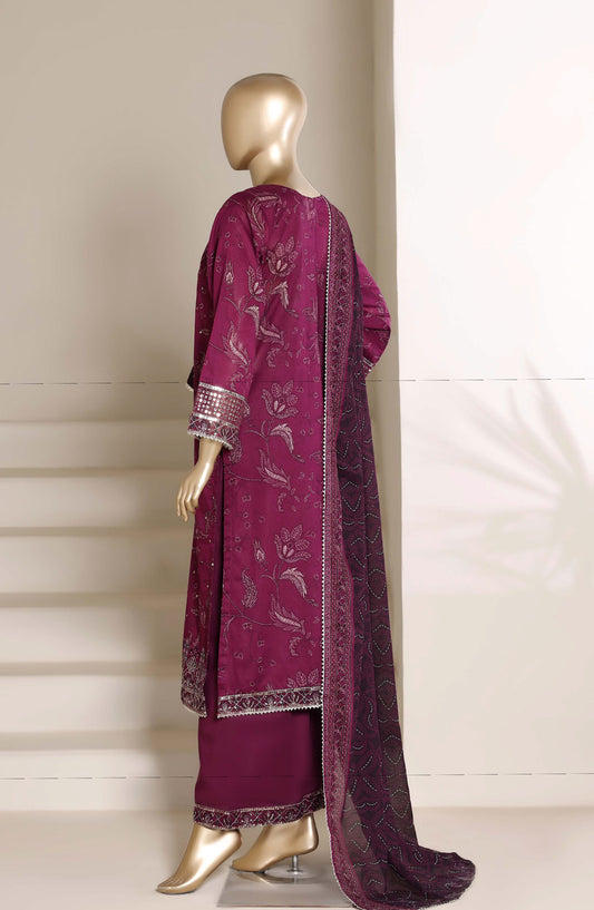 Regal by Sadabahar Embroidered Lawn Stitched 3 Piece Suit - D-02 - SBD26REGL - Pink - Festive Collection
