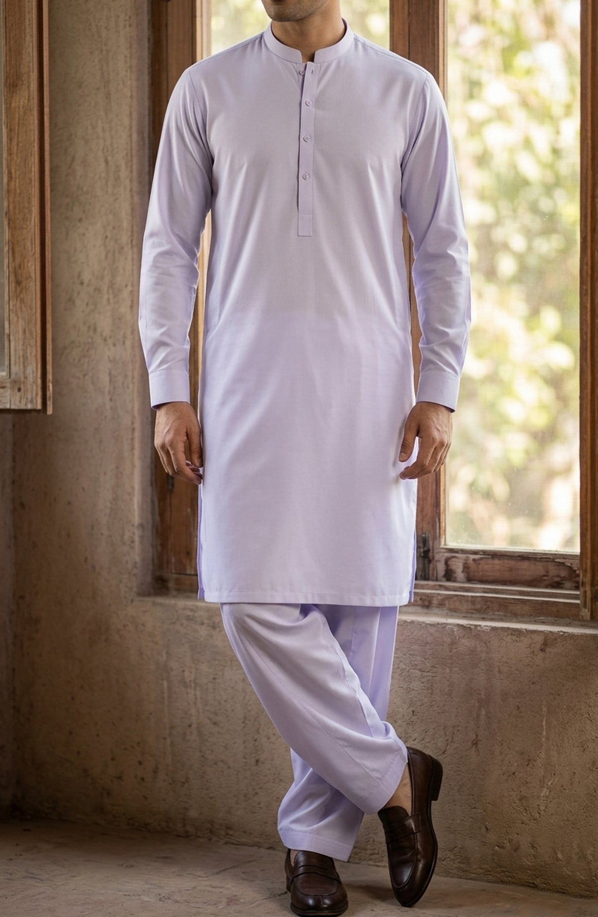 Resham Dori by Bin Yameen Unstitched Wash N Wear Mens Collection BY26RHM WHITE