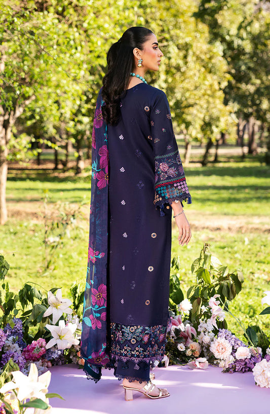 Riwayat by Ramsha Embroidered Lawn Unstitched 3 Piece Suit - Y-1307 - RM25RW13 - Blue - Summer Collection