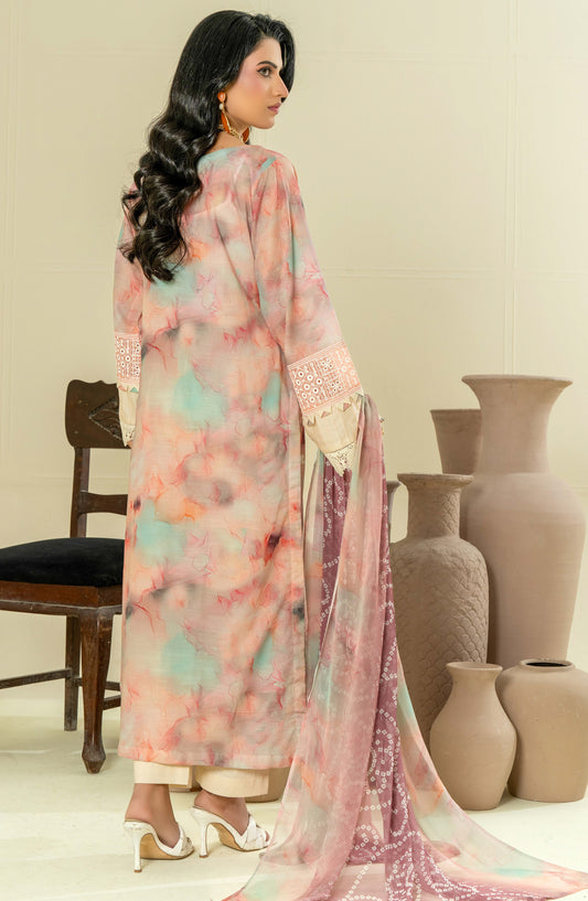 Roop Rangoli by Aalaya Embroidered Lawn Unstitched 3 Piece Suit - D-10 - ALY26RPR - Pink - Summer Collection