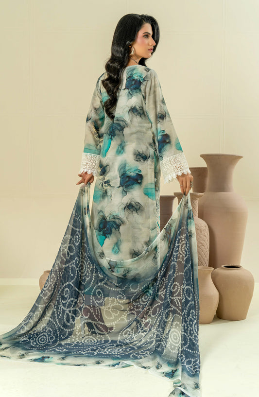 Roop Rangoli by Aalaya Embroidered Lawn Unstitched 3 Piece Suit - D-06 - ALY26RPR - Green - Summer Collection