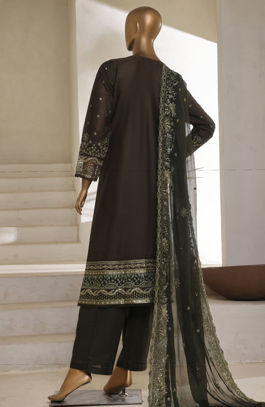 Sadabahar Embroidered Lawn Stitched 3 Piece Suit - D-03 - SBD25LESCV7 - Black - Summer Collection