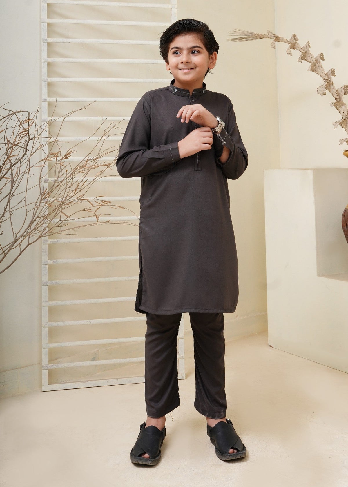 Arsenic Grey Kurta Trouser KT 72