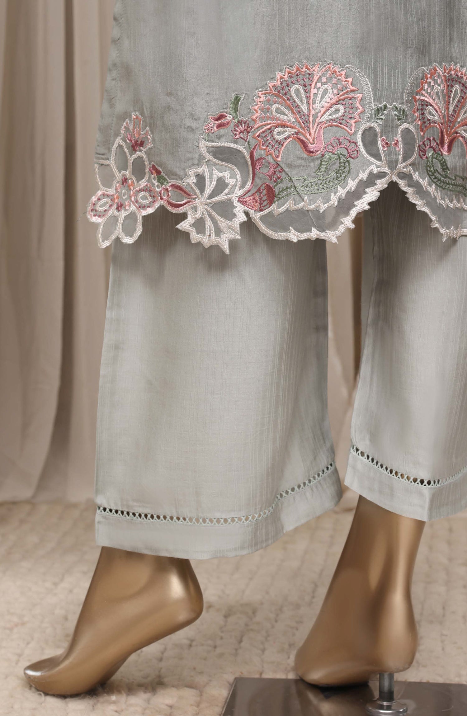 Sadabahar Luxury Embroidered Viscose Stitched 3 Piece Suit - D-06 - SBD26VC - Light Blue - Festive Collection