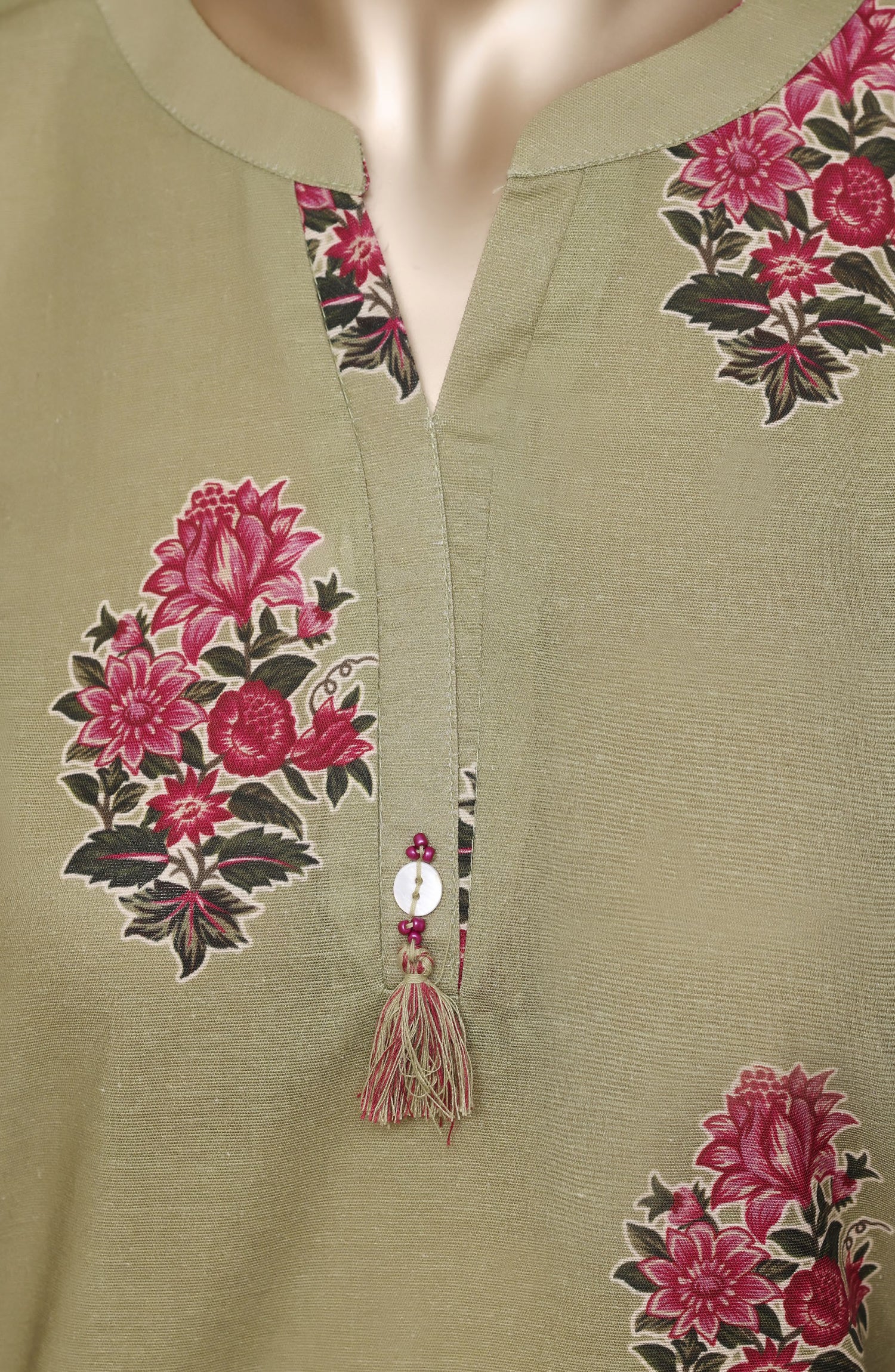 Sadabahar Printed Khaddar Stitched 3 Piece Suit - D-06 - SBD26NF - Green - Winter Collection
