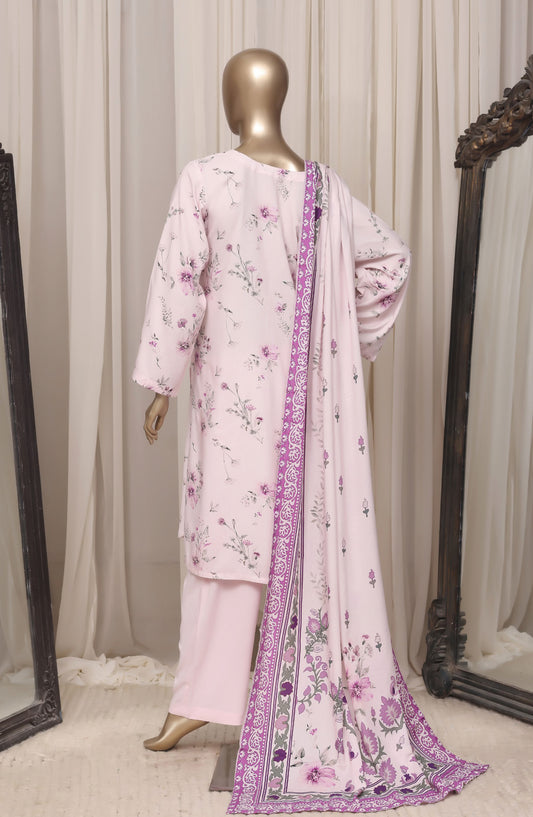 Sadabahar Printed Linen Stitched 3 Piece Suit - D-01 - SBD26NEN - Pink - Winter Collection