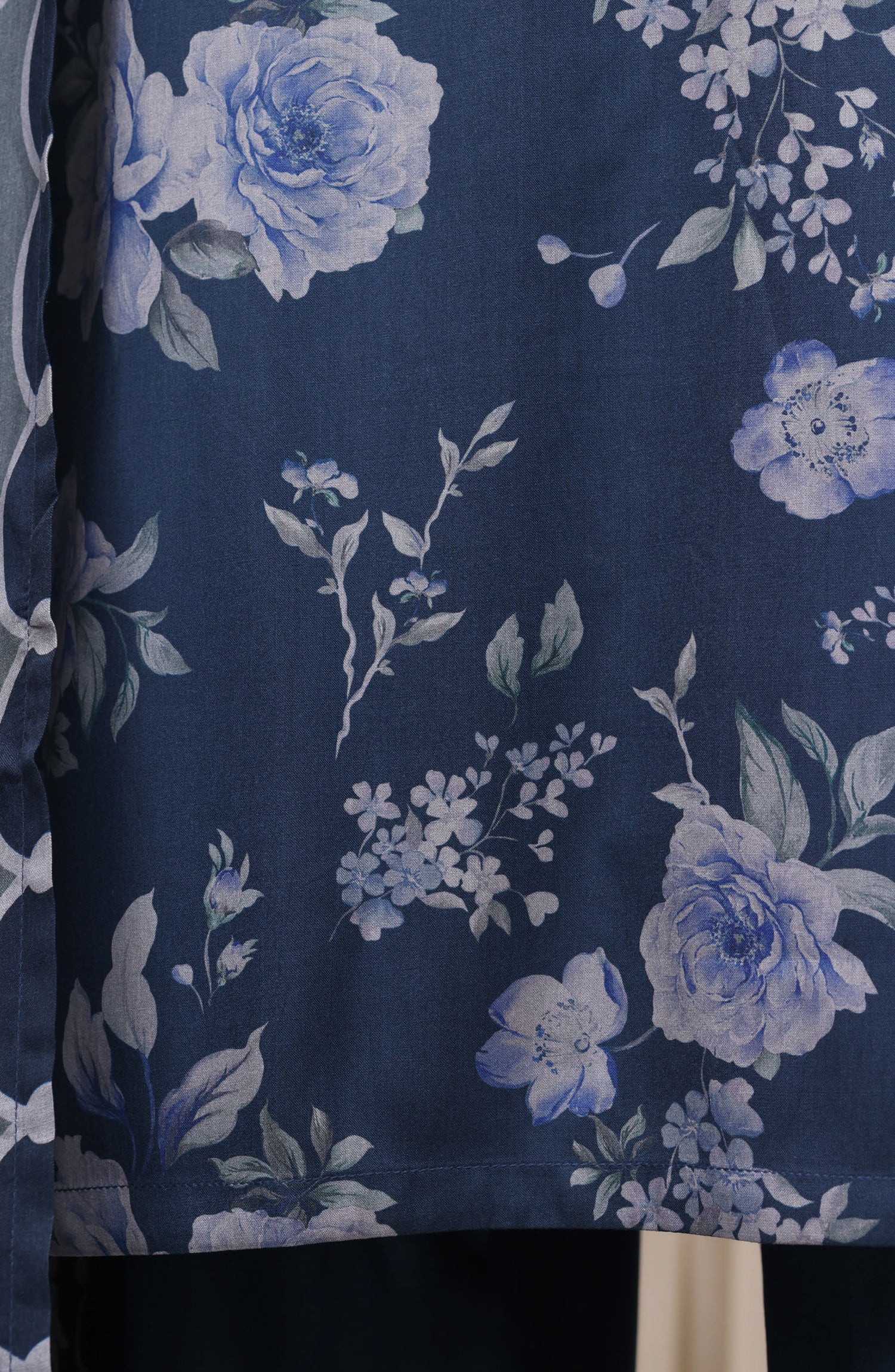 Sadabahar Printed Linen Stitched 3 Piece Suit - D-03 - SBD26NEN - Blue - Winter Collection