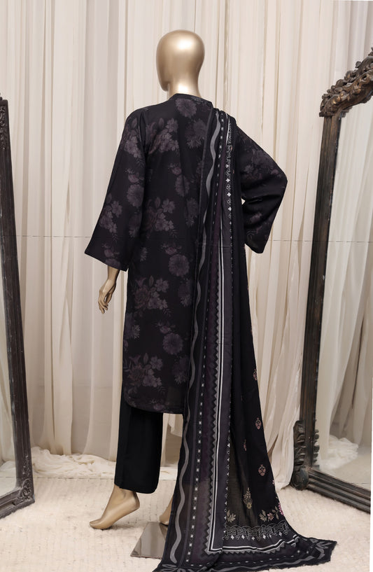 Sadabahar Printed Linen Stitched 3 Piece Suit - D-05 - SBD26NEN - Black - Winter Collection