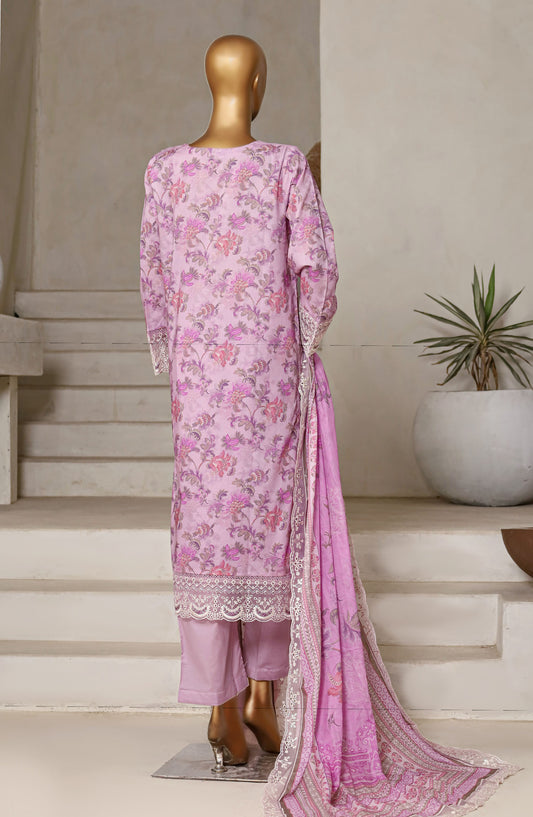 Amyrah by Sadabahar Chikankari Lawn Stitched 3 Piece Suit - D-06 - SBD25AYCL - Purple - Summer Collection