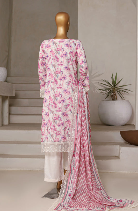 Amyrah by Sadabahar Chikankari Lawn Stitched 3 Piece Suit - D-04 - SBD25AYCL - White - Summer Collection
