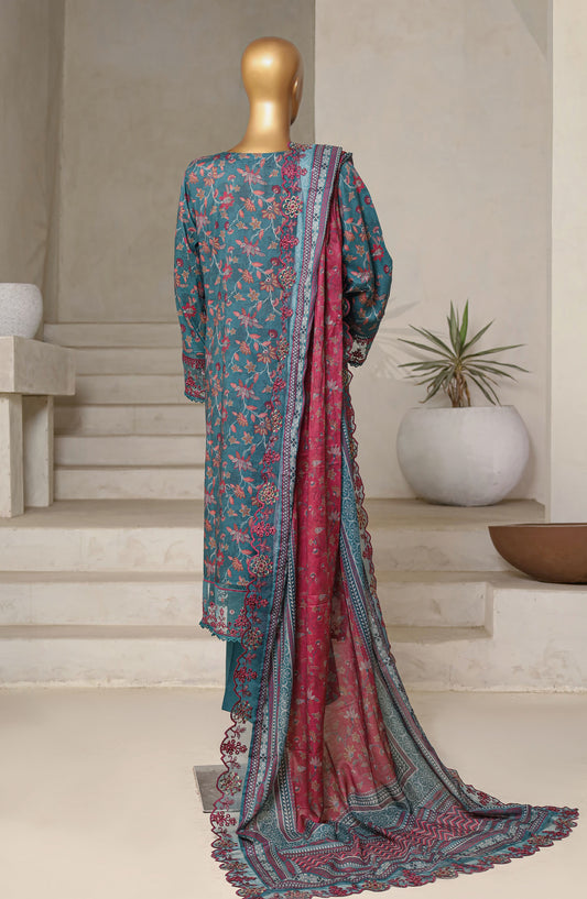 Amyrah by Sadabahar Chikankari Lawn Stitched 3 Piece Suit - D-01 - SBD25AYCL - Blue - Summer Collection