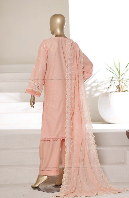 Sadabahar 3D Laser Work Chikankari Stitched 3 Piece Suit - D-02 - SBD26LSR - Pink - Festive Collection